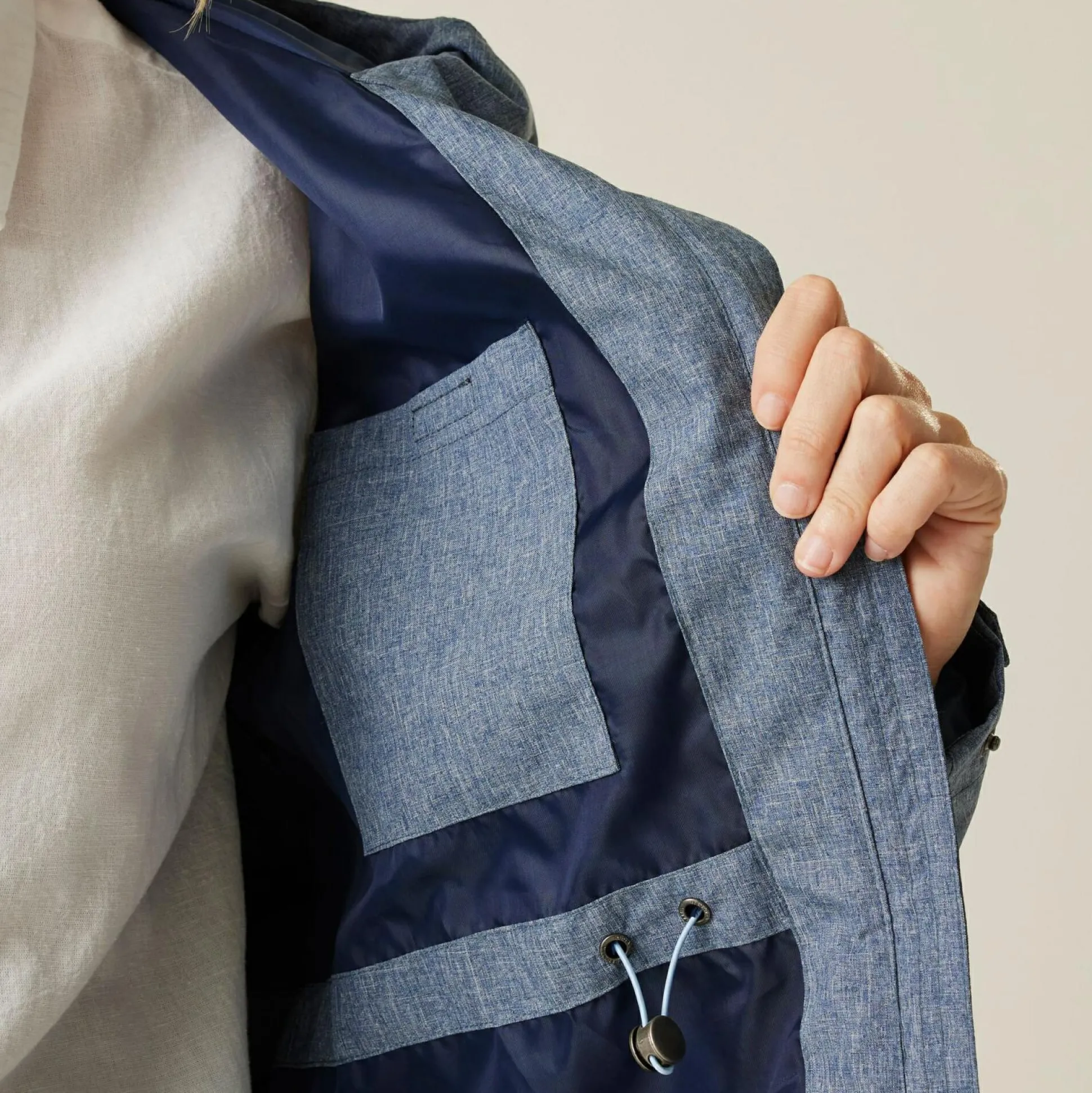 Women's Navaeh Waterproof Jacket | Chambray Dark Denim