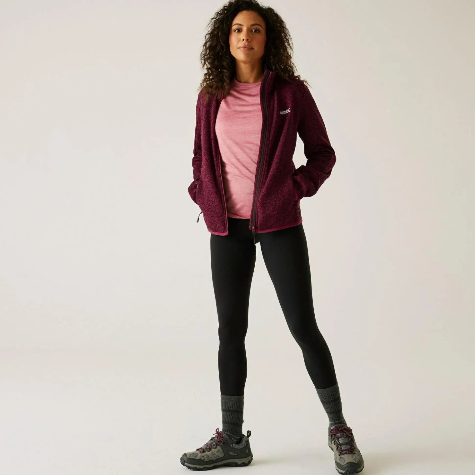 Women's Newhill Full Zip Fleece | Dark Pimento