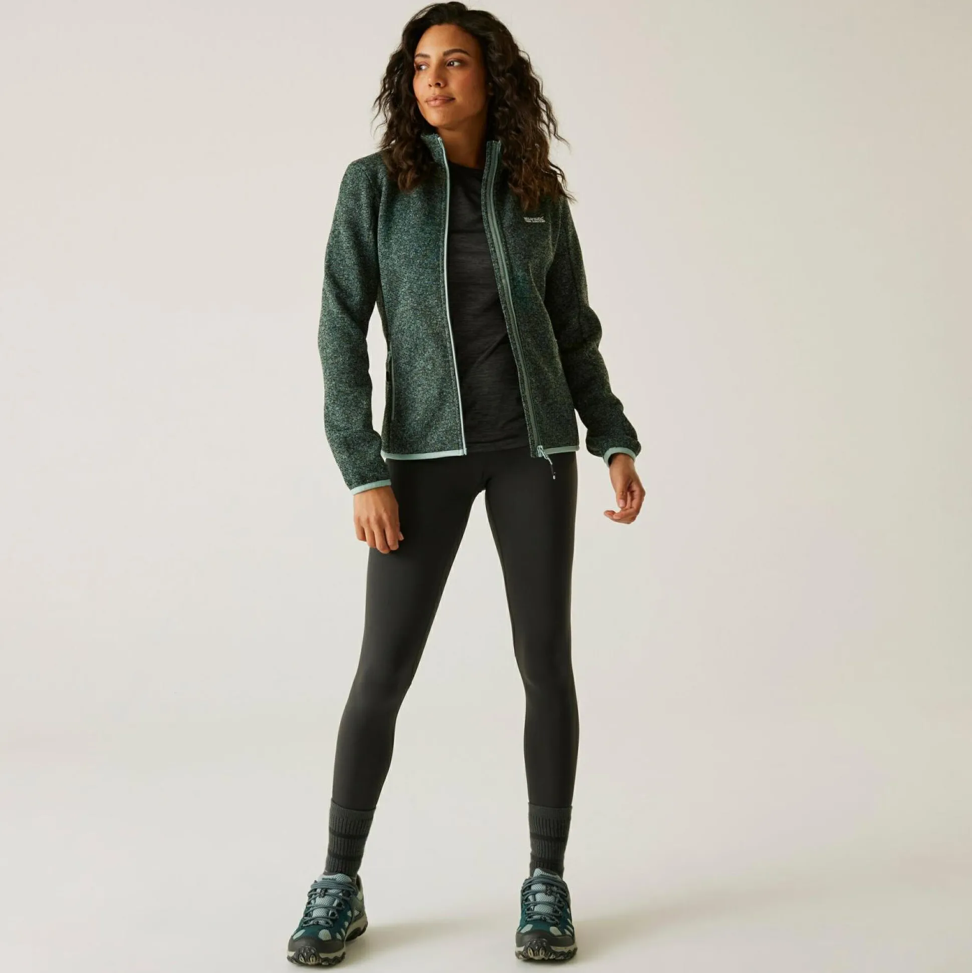 Women's Newhill Full Zip Fleece | Green Haze