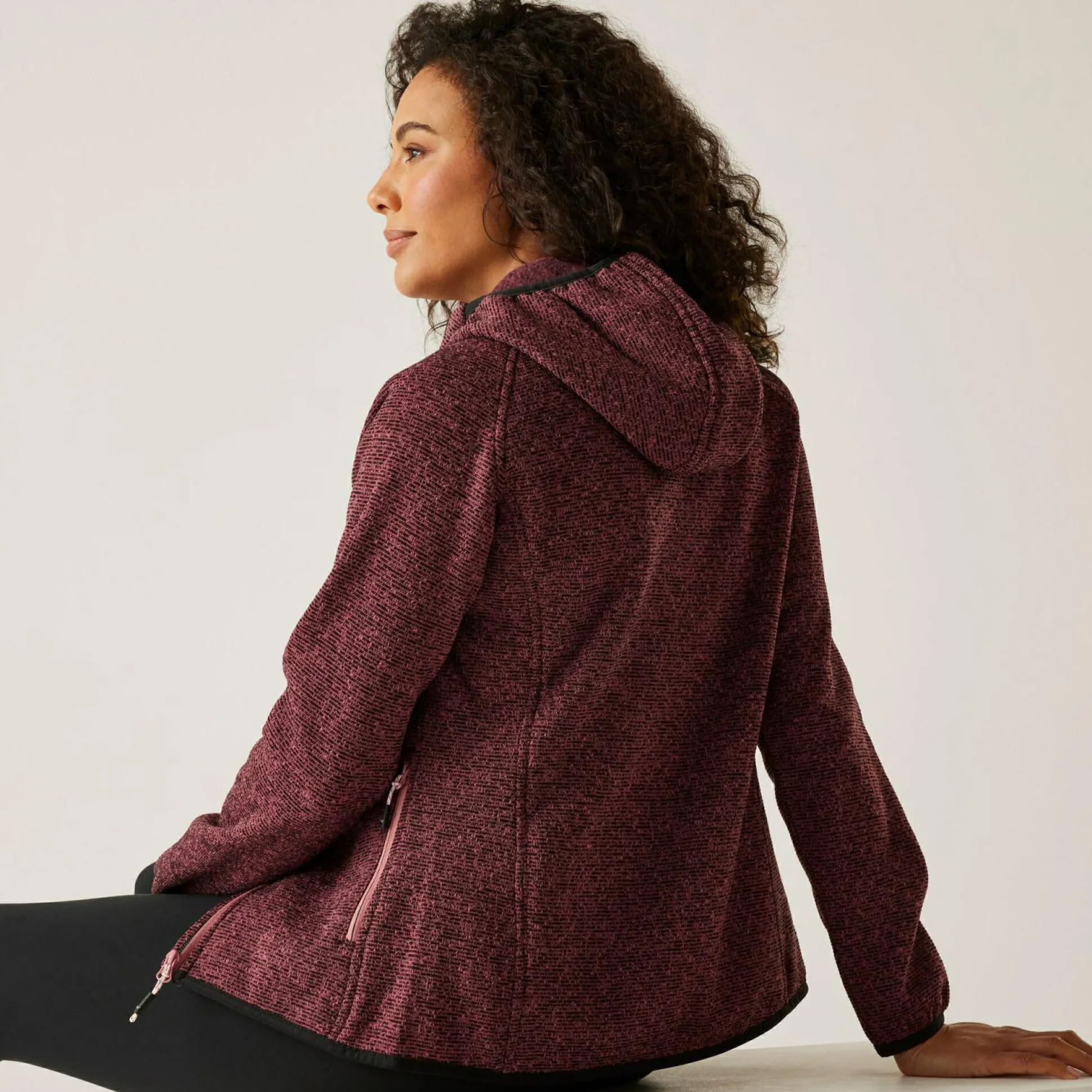 Women's Newhill Hooded Full Zip Fleece | Dusty Rose
