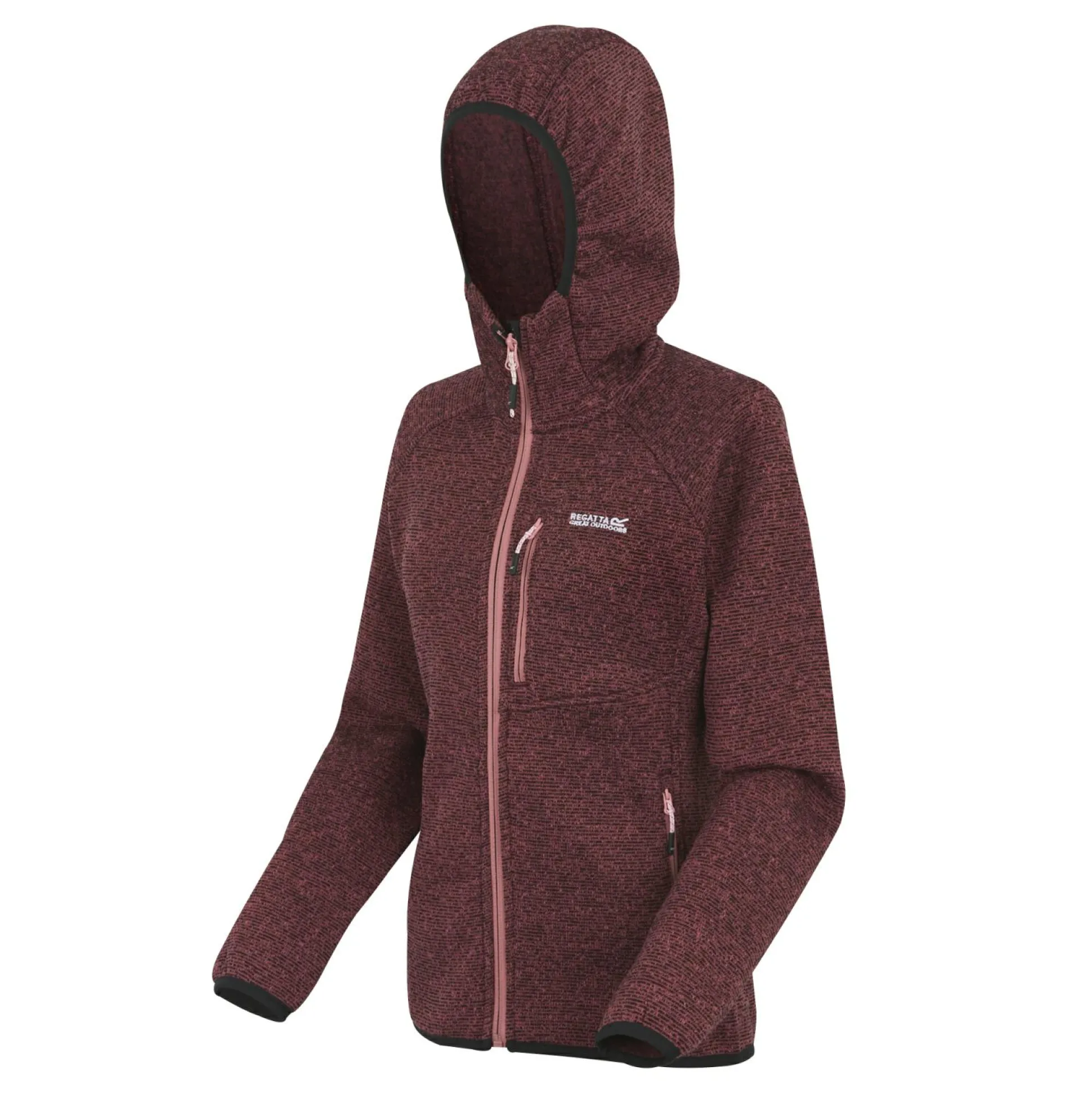 Women's Newhill Hooded Full Zip Fleece | Dusty Rose