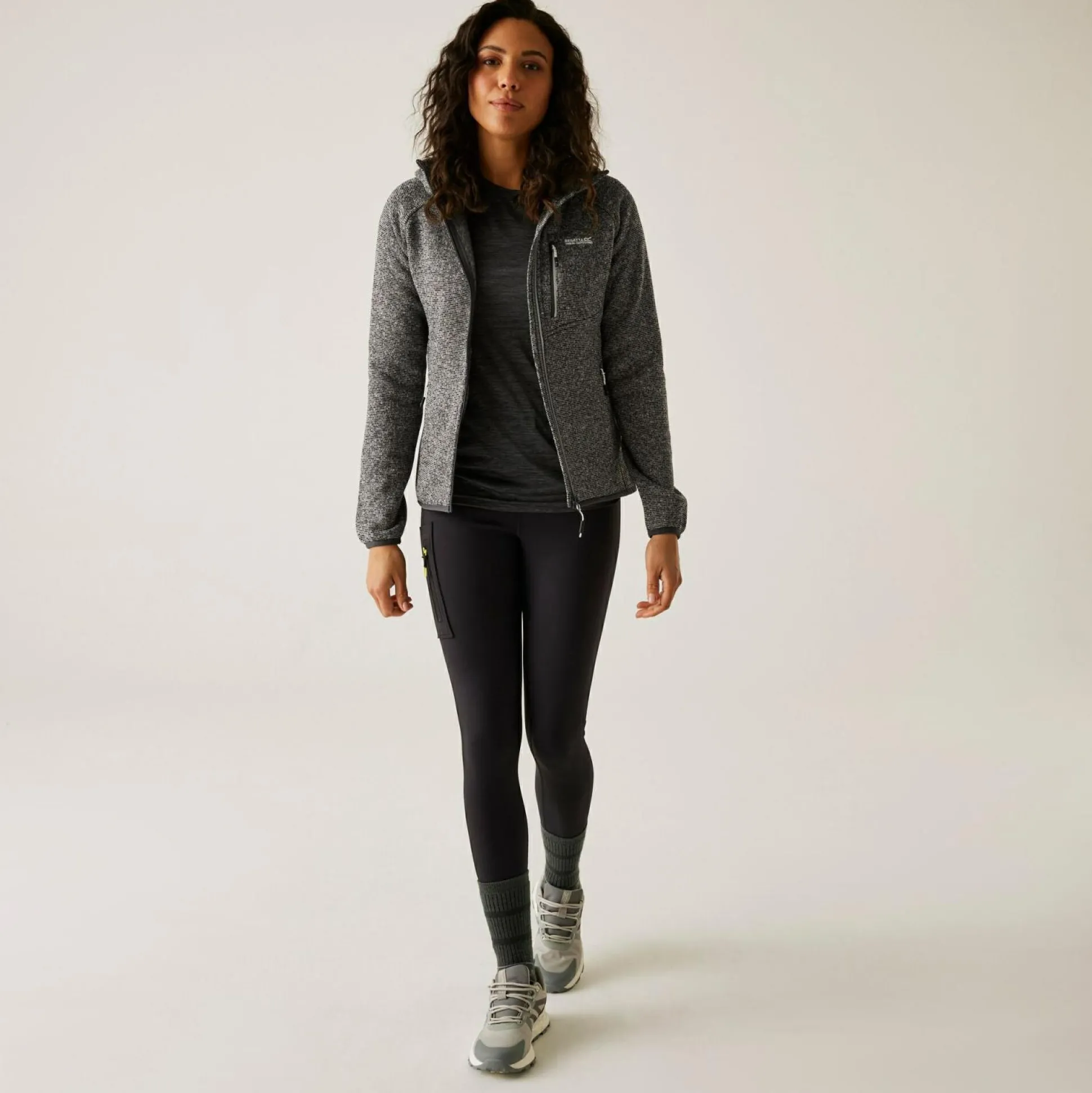 Women's Newhill Hooded Full Zip Fleece | Grey