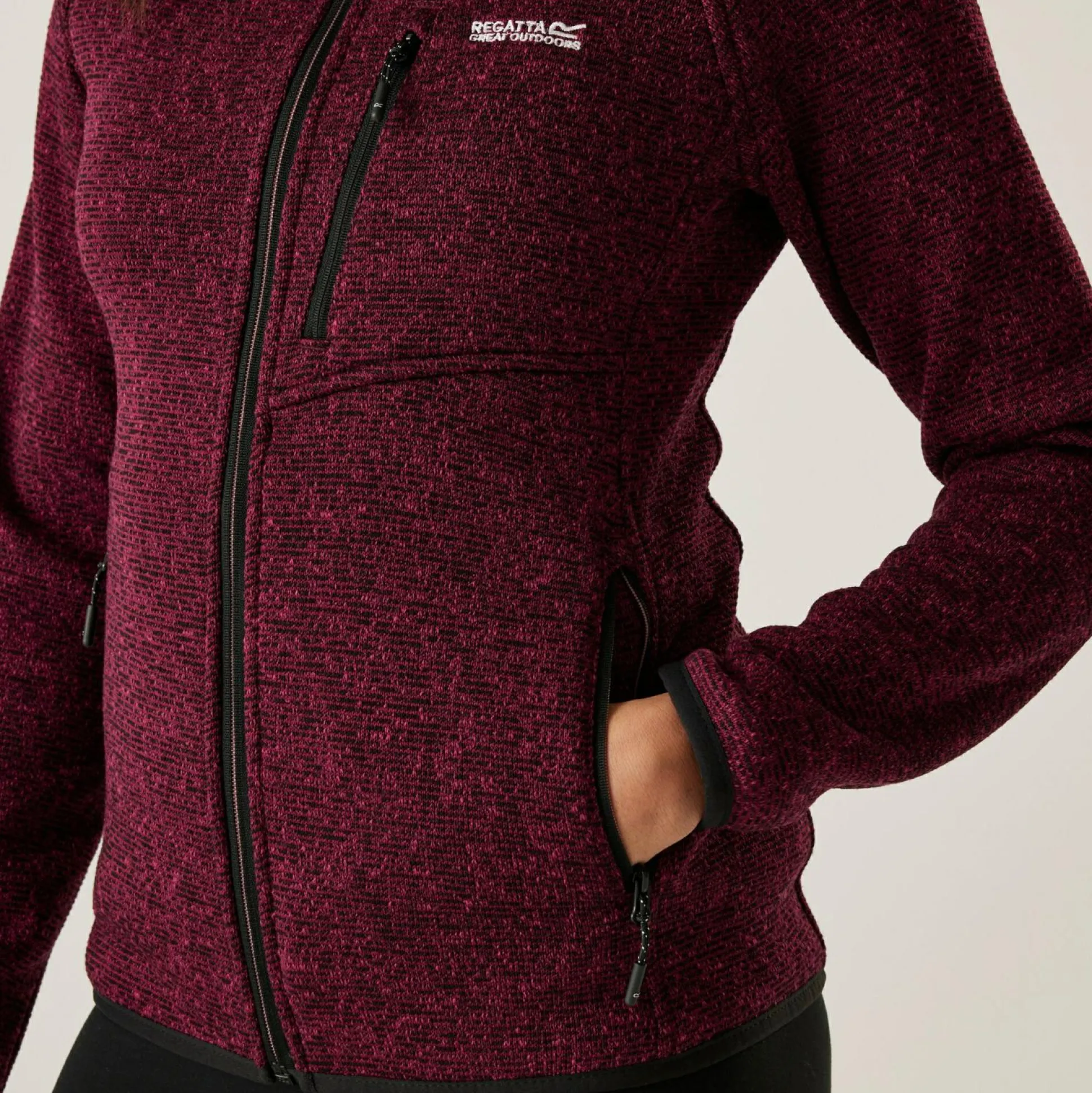 Women's Newhill Hooded Full Zip Fleece | Dark Pimento