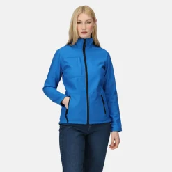 Women's Octagon II Printable 3 Layer Membrane Softshell Jacket | Oxford Blue Black