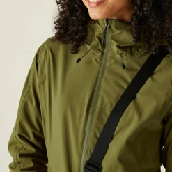 Women's Okara Waterproof Jacket | Nephrite Green Camo Green