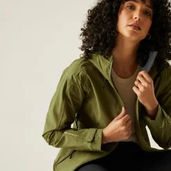Women's Okara Waterproof Jacket | Nephrite Green Camo Green