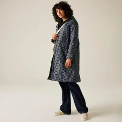 Women's Orla Kiely Long Length Waterproof Jacket | Blue