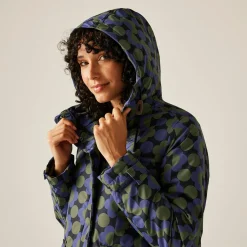 Women's Orla Kiely Long Length Waterproof Jacket | Blue