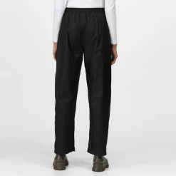 Womens Packaway Waterproof Trousers | Black