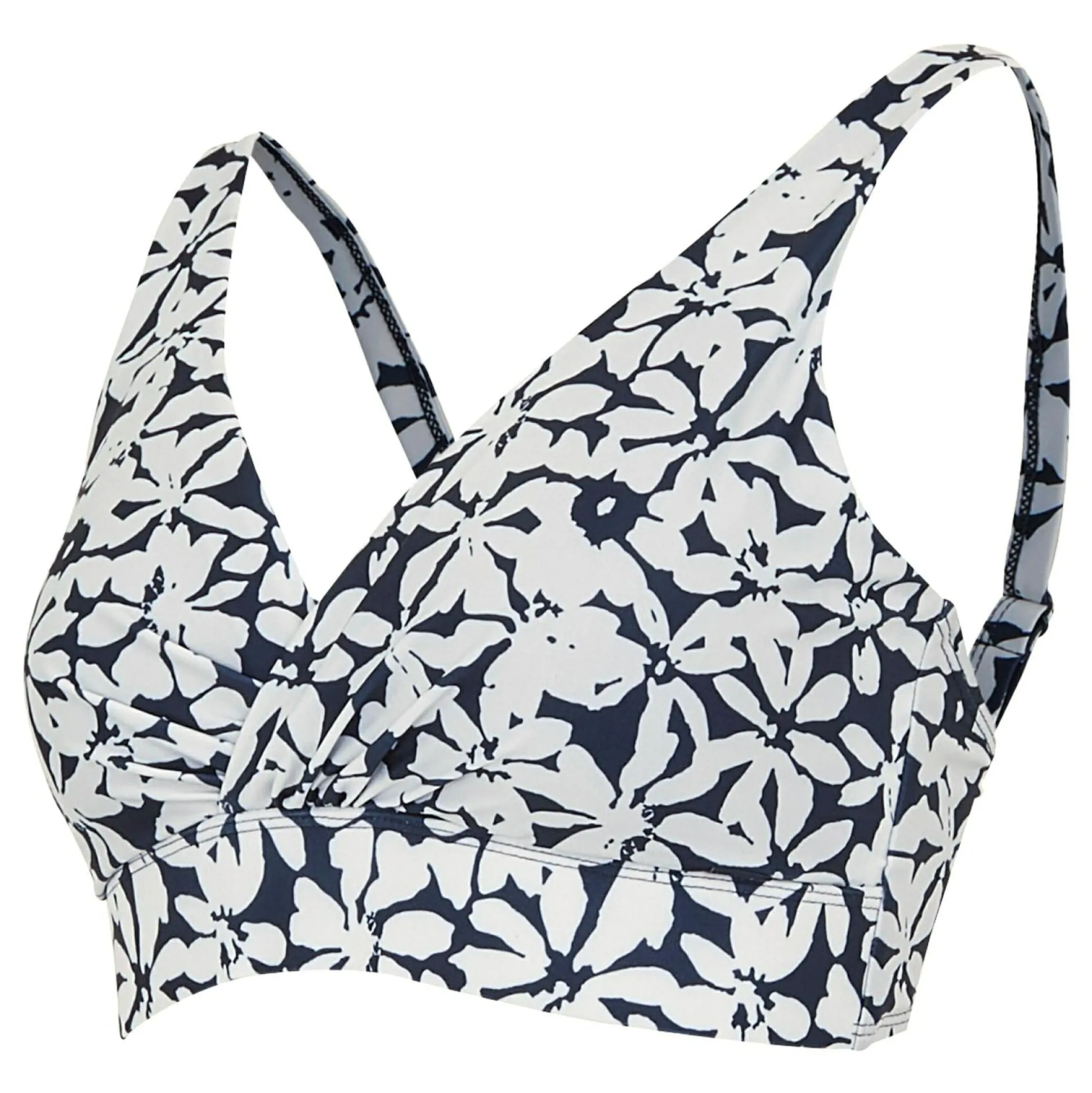 Women's Paloma Bikini Top | Navy White Large Floral