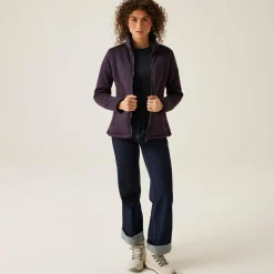 Women's Razia II Full Zip Bonded Fleece | Deep Plum Black