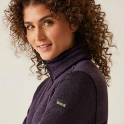 Women's Razia II Full Zip Bonded Fleece | Deep Plum Black