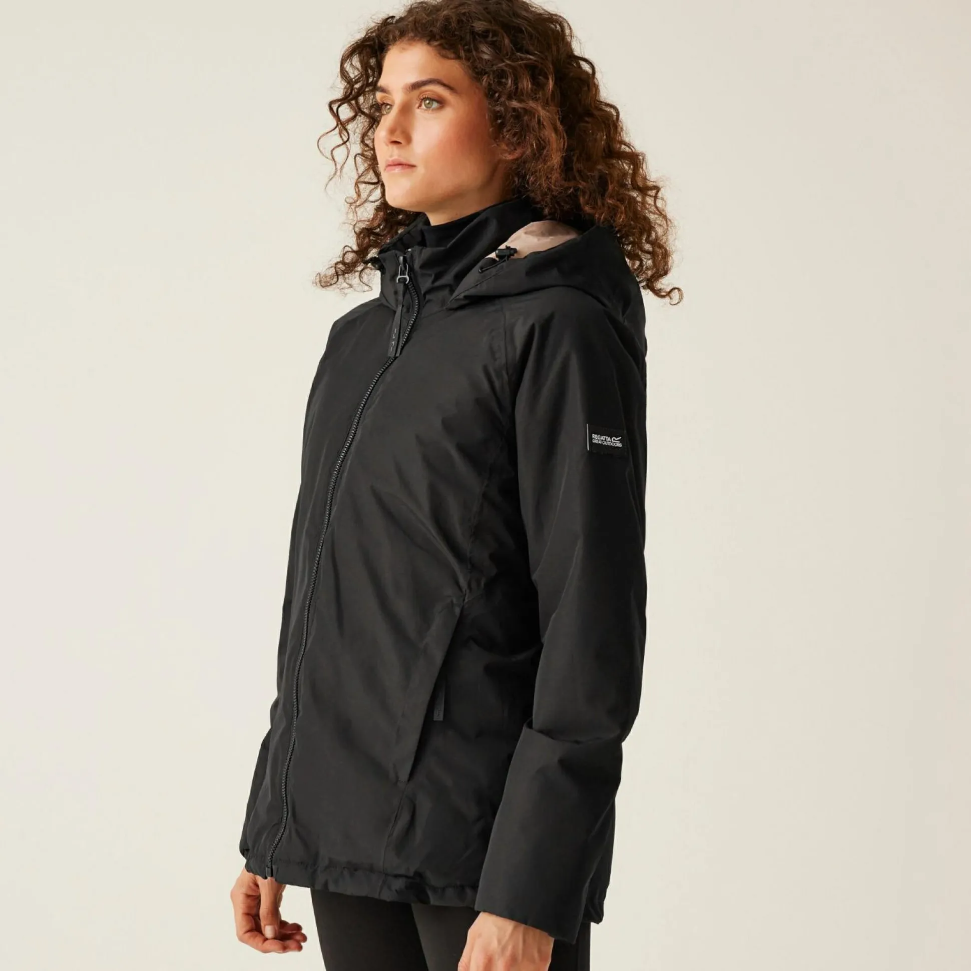 Women's Reeah Waterproof Insulated Jacket | Black Warm Taupe