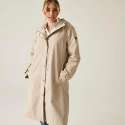 Women's Reinna Long Waterproof Jacket | White Pepper