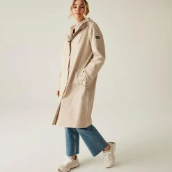 Women's Reinna Long Waterproof Jacket | White Pepper