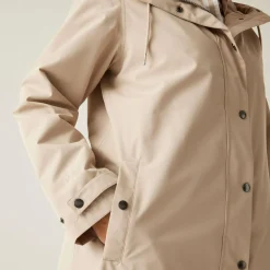 Women's Reinna Long Waterproof Jacket | White Pepper