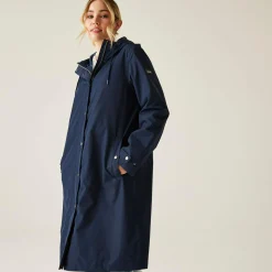 Women's Reinna Long Waterproof Jacket | Navy
