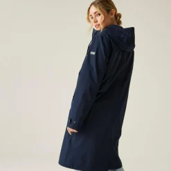 Women's Reinna Long Waterproof Jacket | Navy