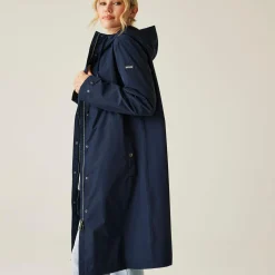Women's Reinna Long Waterproof Jacket | Navy