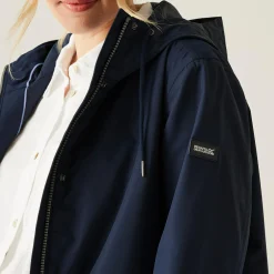 Women's Reinna Long Waterproof Jacket | Navy