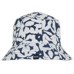 Women's Reversible Bucket Hat | Navy Abstract Flower Print Navy