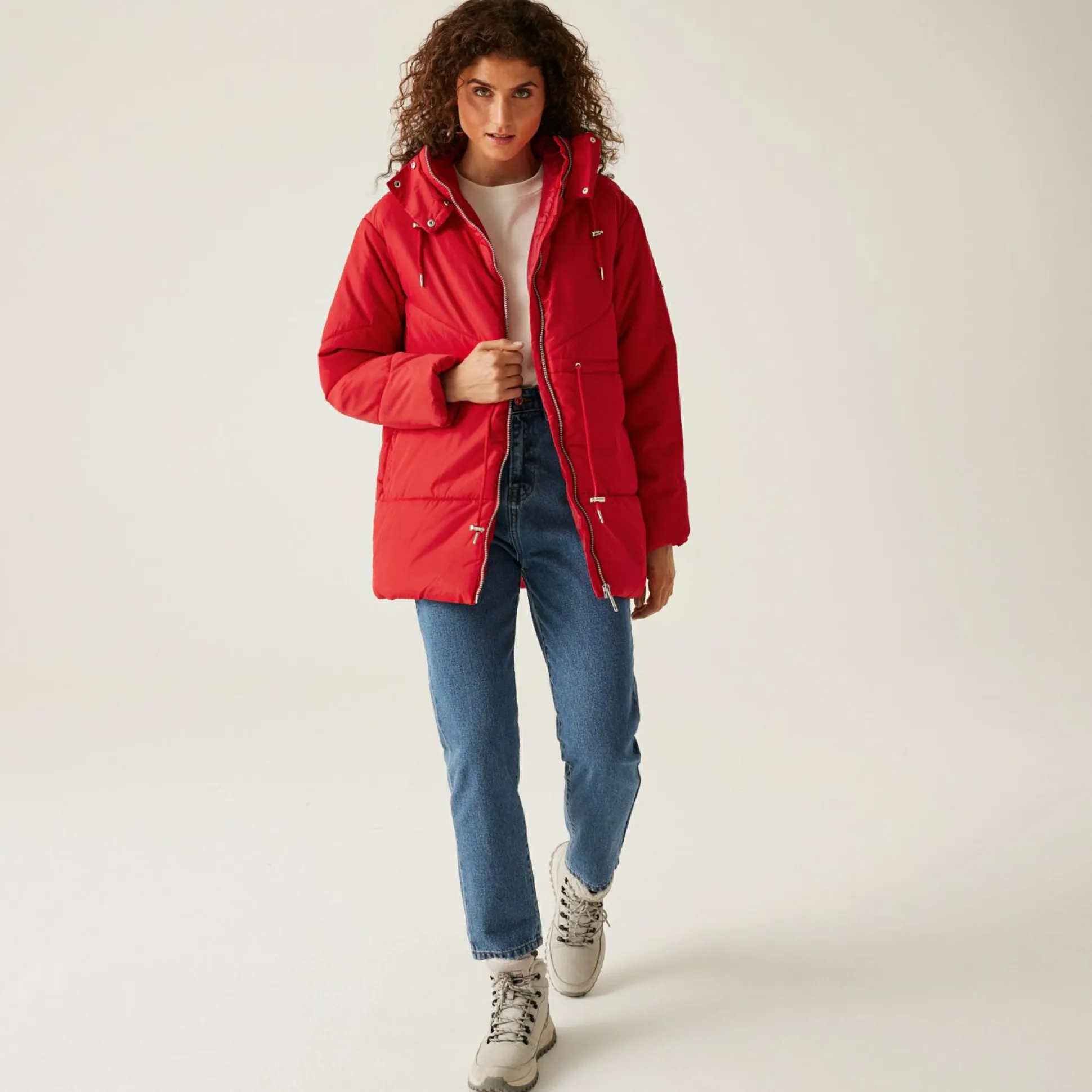 Women's Rurie Baffled Jacket | Danger Red