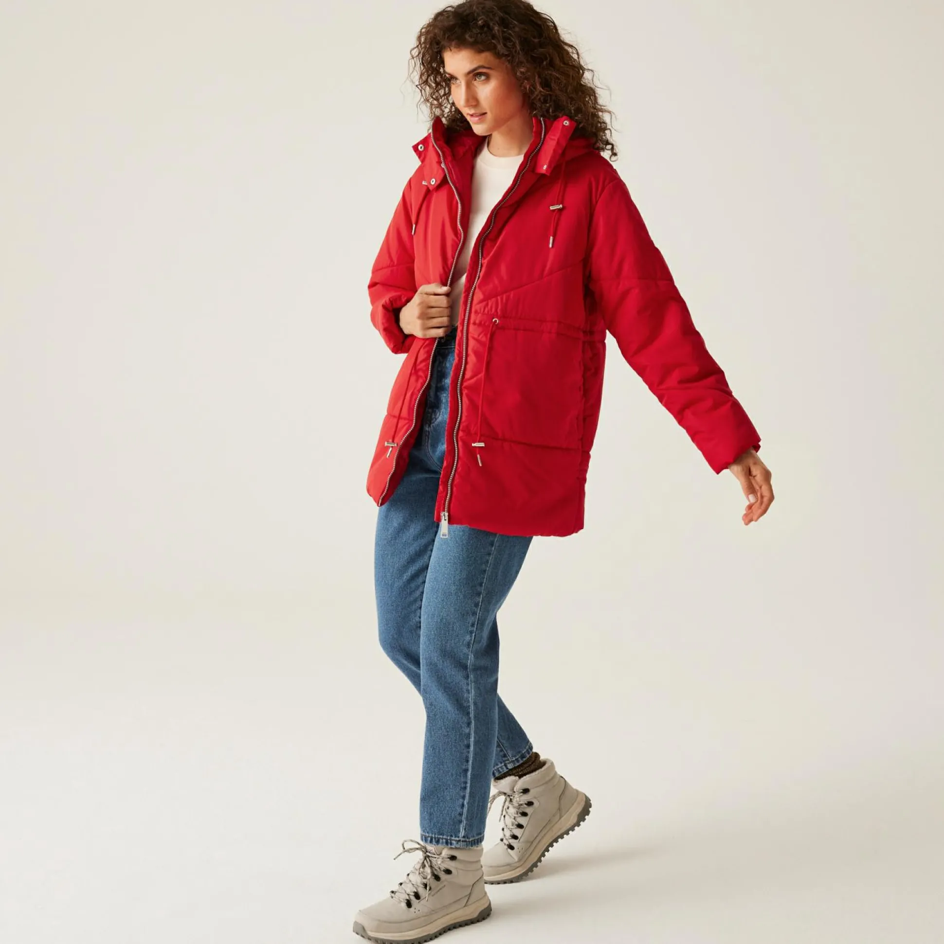 Women's Rurie Baffled Jacket | Danger Red