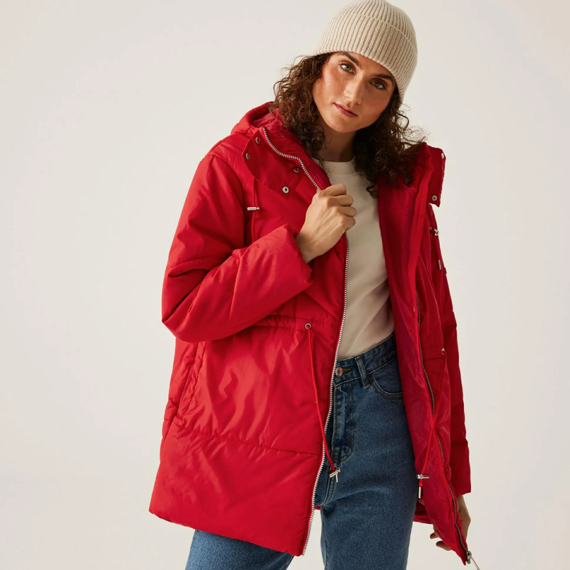 Women's Rurie Baffled Jacket | Danger Red