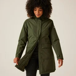 Women's Sabinka II Fur Trim Parka Jacket | Dark Khaki