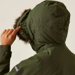 Women's Sabinka II Fur Trim Parka Jacket | Dark Khaki