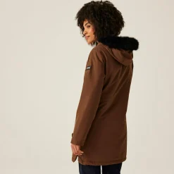 Women's Sabinka II Fur Trim Parka Jacket | Dark Brown