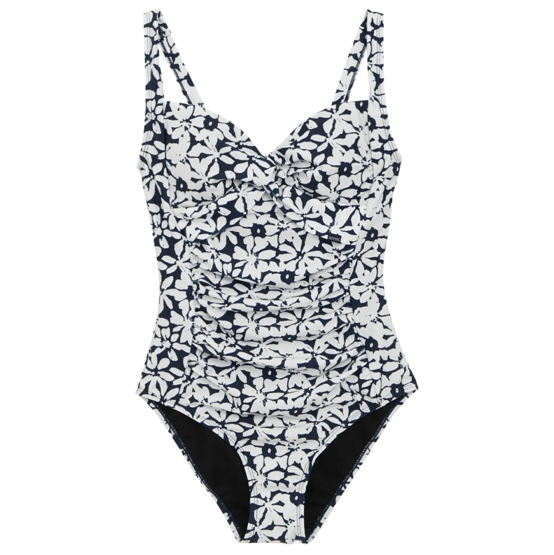 Women's Sakari Tummy Control Costume | Navy White Large Floral