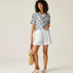 Women's Salise Lightweight Shirt | Navy White Large Floral