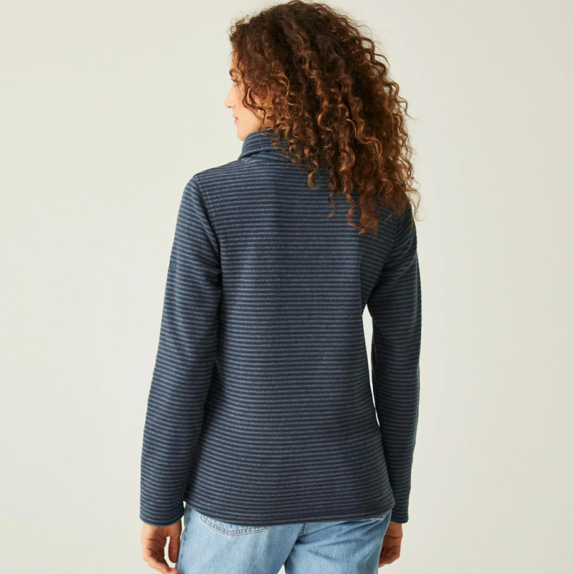 Women's Solenne Half Zip Fleece | Navy Silver