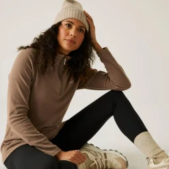 Women's Sweethart Lightweight Half-Zip Fleece | Brown