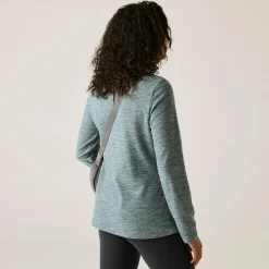 Women's Sweethart Marl Half Zip Fleece | Blue