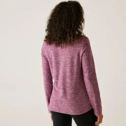Women's Sweethart Marl Half Zip Fleece | Dark Pimento