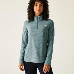 Women's Sweethart Marl Half Zip Fleece | Green