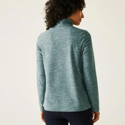 Women's Sweethart Marl Half Zip Fleece | Green