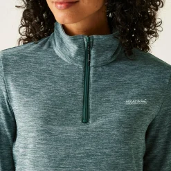 Women's Sweethart Marl Half Zip Fleece | Green