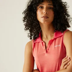 Women's Tima II Polo Vest Top | Peach Bloom