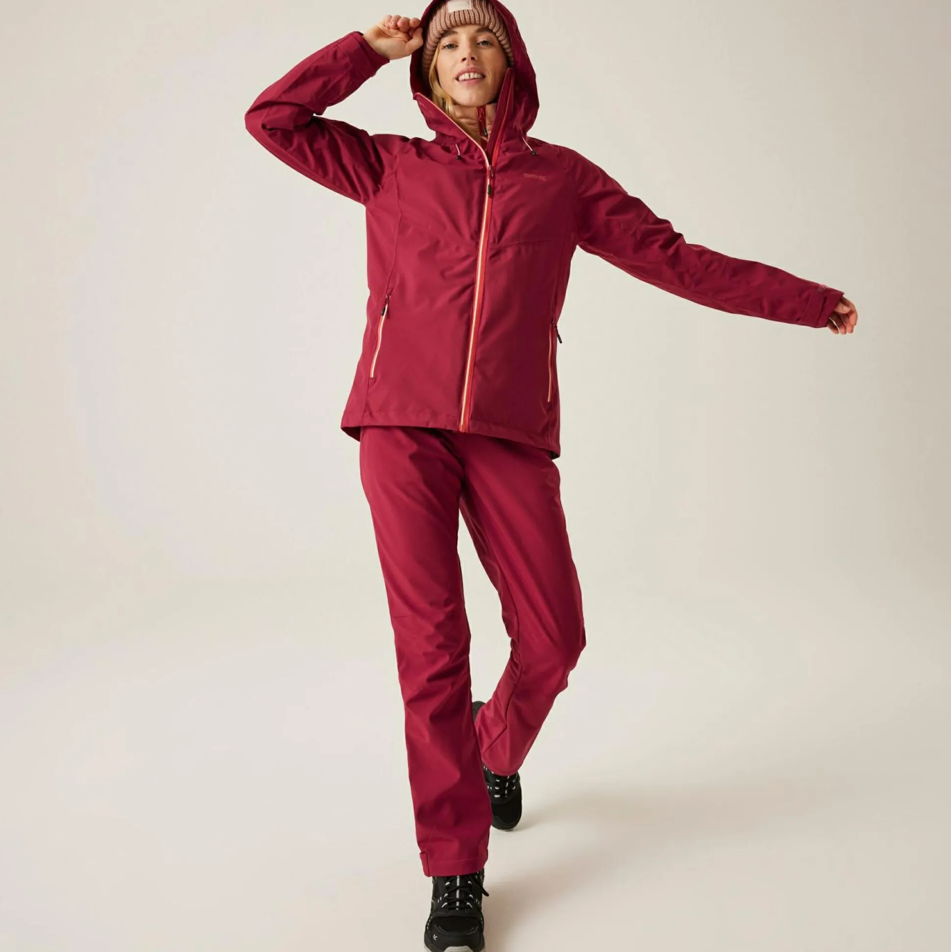 Women's Wentwood IX 3-in-1 Jacket | Rumba Red Peach Parfait Inner