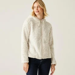 Women's Zelpha Fluffy Hooded Fleece | Light Vanilla