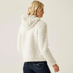 Women's Zelpha Fluffy Hooded Fleece | Light Vanilla