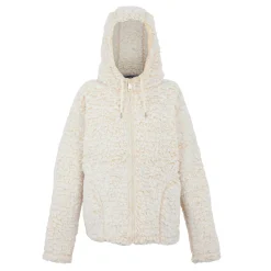 Women's Zelpha Fluffy Hooded Fleece | Light Vanilla